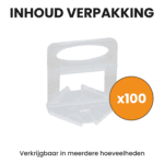 inhoud verpakking infograpahic 100 clips