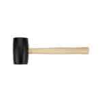 zwarte rubber hamer 450 gram